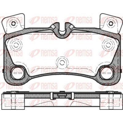 Sada brzdových platničiek kotúčovej brzdy REMSA 1346.00
