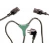 PremiumCord Kabel síťový 230V, Y-kabel přívodní M-2x F (kpspy)