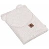 Mušelinová sada DOTS Teddy 30x35cm, 70x100cm, 2D, Baby Nellys, biela Baby Nellys