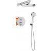 Invena Kalitea, podomietková sprchová súprava, 2-funkčná batéria, chrómová, INV-BS-72-001-V