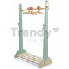 Predsieňová stena šatník Forest Clothes Rail Tender Leaf Toys s 3 vešiakmi a vtáčikmi