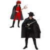 Detský čierny plášť 100cm (zorro, čert)