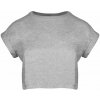 Mantis Dámske Crop top tričko - Šedý melír | XS