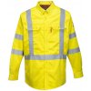 PORTWEST HI-VIS BIZFLAME FR95 / Nehorľavá reflexná košeľa - HV žltá L