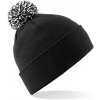 Beechfield Zimná čiapka s brmbolcom B450 Black one size