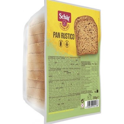 Schär Pan Rustico bezgluténový krájaný chlieb viaczrnný (250g)