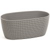 Nohel garden Truhlík JERSEY plastový sivý 38cm