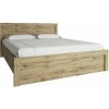 Tempo Kondela Posteľ, 120x200, dub navarra, DORSI