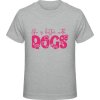 Premium Tričko pre Deti Nápis So psami je život krajší Športová sivá Detské