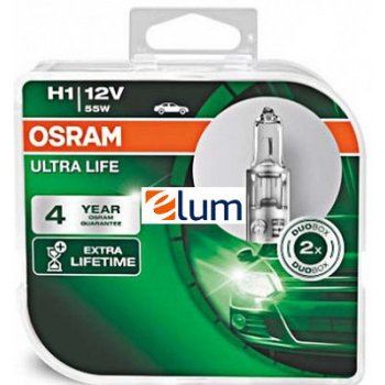 Osram Ultra Life H1 P14,5s 12V 55W 64150ULT-HCB