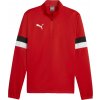 Pánska mikina na zips Puma, TEAMRISE 1/4 ZIP TOP červená,biela L