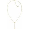 Tommy Hilfiger Moderný pozlátený náhrdelník so srdiečkami hanging heart 2780672