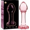 Nebula series by ibiza - model 2 anal plug borosilicate glass pink 11 cm -o- 3.5 cm