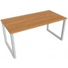 Hobis Pracovný stôl UNI O, 160x75,5x80 cm, jelša/sivá