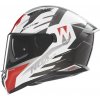 Přilba N401 Crower, NOX (bílá,černá,červená, vel. XL)