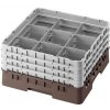 Cambro Kôš Camrack 9 pozícií, výška pohára 25,8 cm - Hnedá| TOM, R-9S958-167
