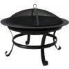 ohnisko záhradné oceľové s vekom 75cm, KO-X86000120