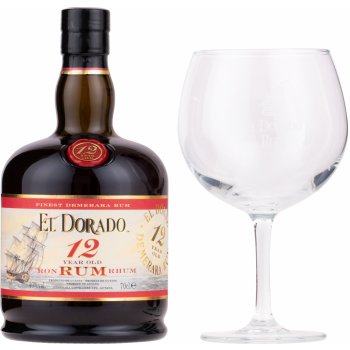 El Dorado 12y 40% 0,7 l (dárčekové balenie 1 pohár)