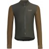 Zimný cyklistický dres Pas Normal Studios Mechanizmus Thermal Long Sleeve Jersey - Dark Olive / Army Brown M
