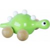 Vilac Drevený dinosaurus na kolieskach zelený