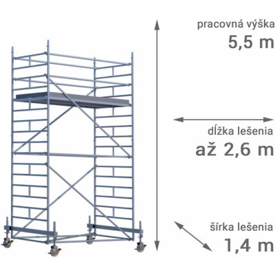 RUX MOBILO 1400 5,5 m 260 cm