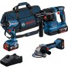 BOSCH Sada 18V AKU náradia GSR+GWS+GBH+3x4.0Ah 0615A5007L