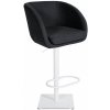 Design-Shop Barová stolička Gambo W - filc, biely rám - Antracit
