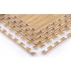 TRINFIT Tatami Fitness T12 set 4 ks 60 x 60 x 1,2 cm drevo