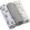 BabyOno Plienky mušelínové Super soft Šedá 3 ks