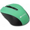 Canyon MW-1, Wireless optická myš USB, 800/1000/1200 dpi, zeleno-čierna (CNE-CMSW1GR)