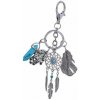 Prívesok na kľúče - Lapač snov s kameňom - Tyrkys