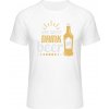 Mymate Predĺžené Tričko MY111 - Zachráň vodu - pi pivo - White / White - XXL - Pánske