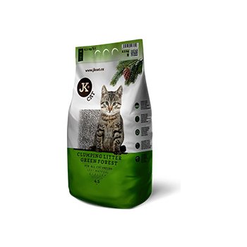 JK Animals CAT LITTER zelený les hrudkujúca podstielka 4 kg od 3,9 € -  Heureka.sk