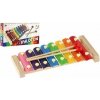 Teddies Xylofon dřevo kov 24cm v krabici 25x13x4cm