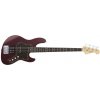 FGN Electric Bass Guitar, J-Standard Mighty Jazz, Azuki Metallic, Bag