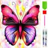RealG RC-K-007 Diamantová maľovanková sada 5D, 15 x 20 cm, Motýľ