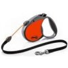 Vodítko FLEXI Neon Reflect Lanko M 5m/20kg oranžová