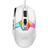 Lorgar MSP80, profi herná myš, 8 progr. tlač., senzor Pixart PAW3395, 26.000 DPI, režim podsv. RGB, biela