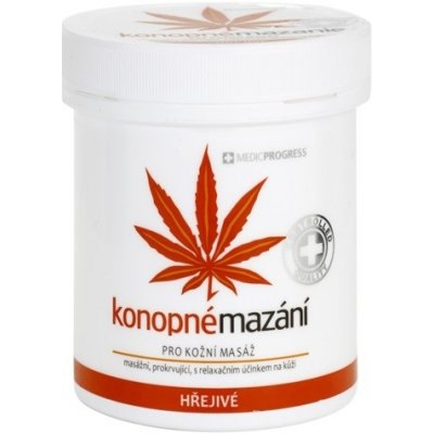 MedicProgress konopné mazanie hrejivé 250 ml