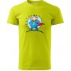 Otec superman - chlapec a chlapec - Klasické pánske tričko vyššej gramáže - 3XL ( Limetková )