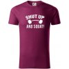Shut up and squat - Tričko z organickej bavlny - XL ( Fuchsiová )