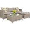 Letoss Záhradný technoratanový set MARCO CAFFE Beige