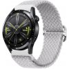 BStrap Elastic Nylon remienok na Huawei Watch GT2 42mm, pearl white (SSG024C1407)
