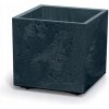 Prosperplast kvetináč Sierra Square Beton Effect antracit DSI400E-S433