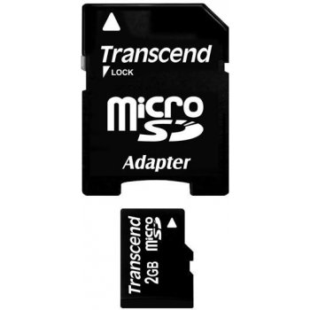 Transcend microSD 2GB + adapter TS2GUSD