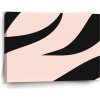 Sablio Obraz Ružový vzor zebry - 90x60 cm