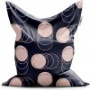 Sablio Sedací vak Kruhy a bodky - 200x140 cm
