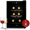 Domácí vinotéka na 6 lahví - černá - PRIMO PR168WK