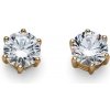 Náušnice s krištáľmi Swarovski Oliver Weber Brilliance Medium gold crystal