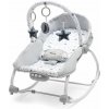 Baby Mix Multifunkčné hojdacie ležadlo pre bábätko hviezdičky zelené 53428